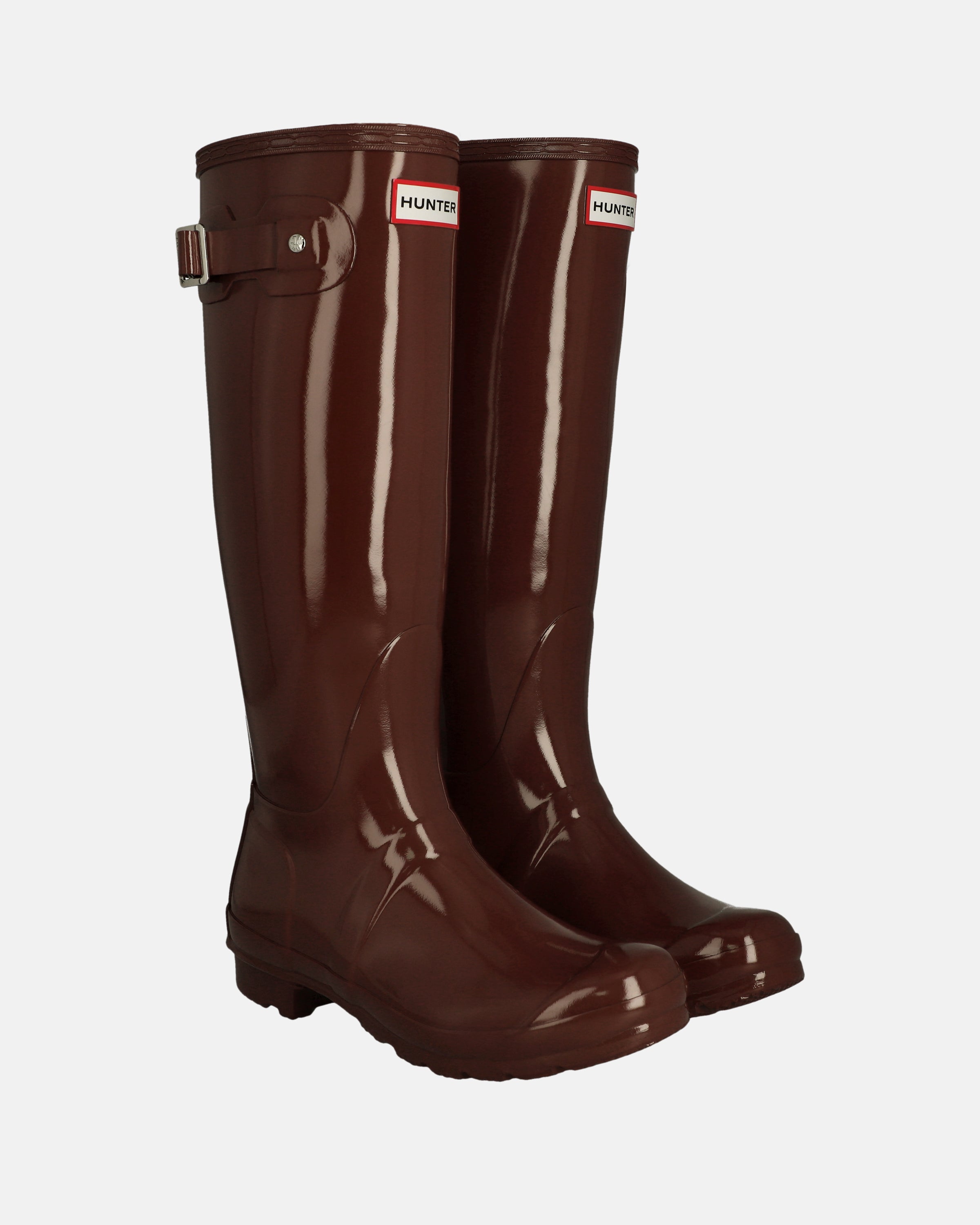 Hunter Boots Women's Original Tall Gloss Boots Muted Berry