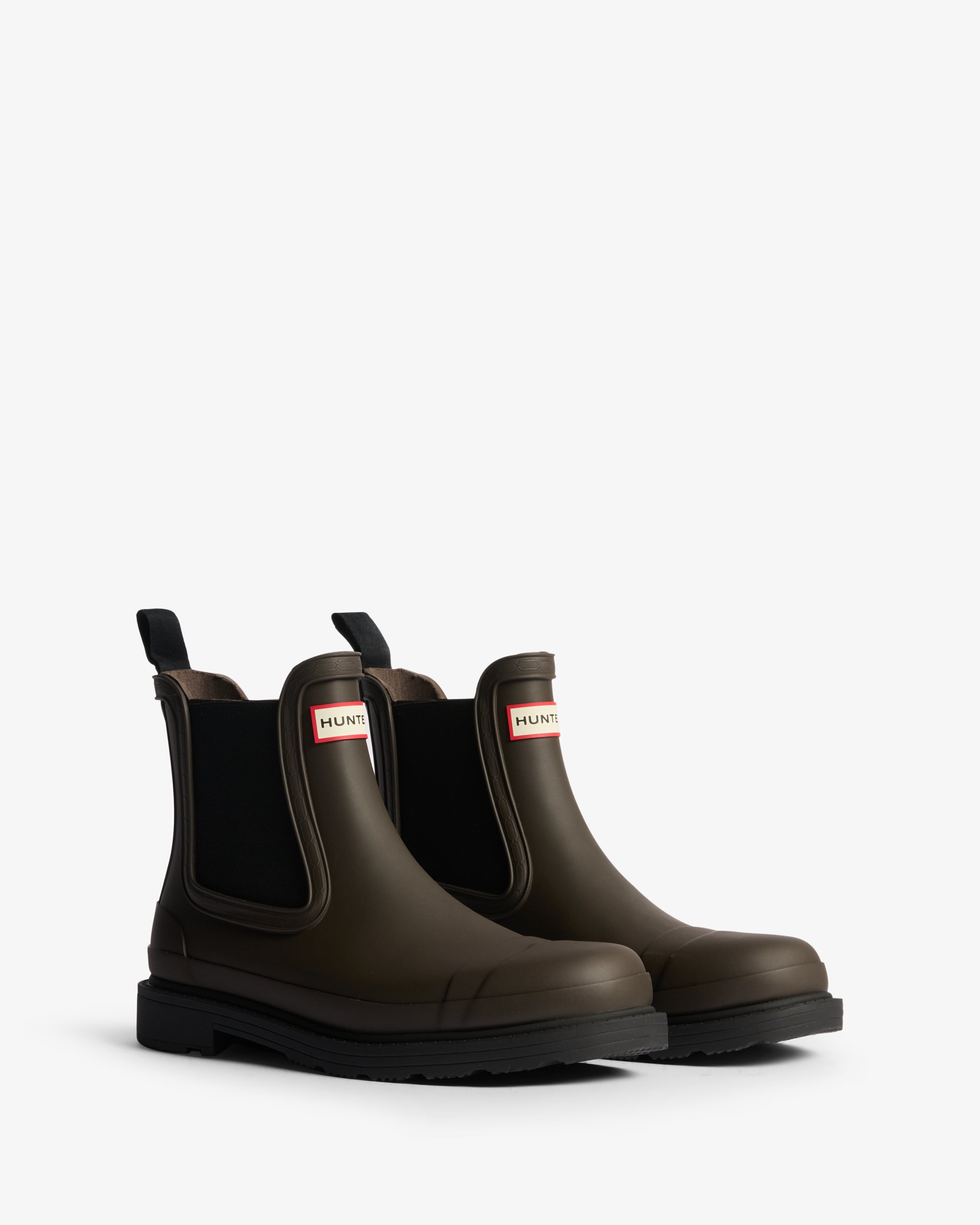 ハンタースノーブーツCommando Boot Hunter Boots Women's Commando Chelsea Boots Black Brown – Hunter