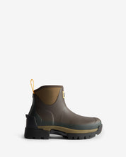 GANNI X Hunter Womens Balmoral Ankle Boot Brown / Military Olive
