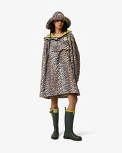 GANNI X Hunter Unisex Waterproof Poncho Leopard