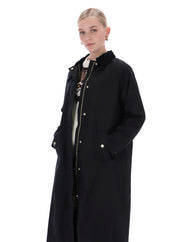 Harrow Long Line Waxed Jacket Black