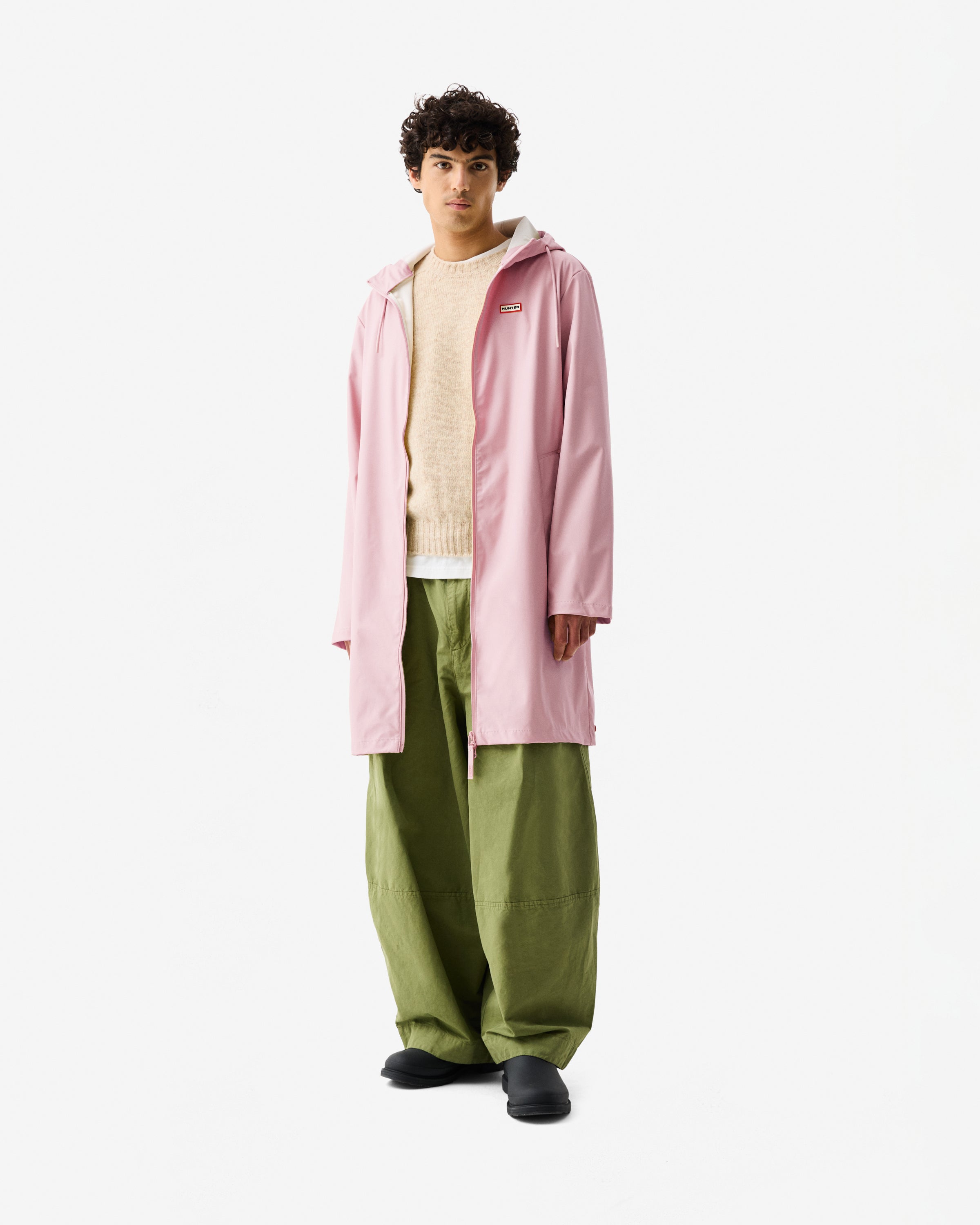 Unisex Downpour Andrea Rain Coat Pink Parfait