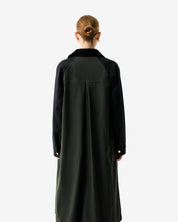 Harrow Long Line Waxed Jacket Black