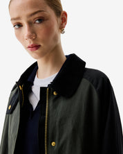 Harrow Long Line Waxed Jacket Black