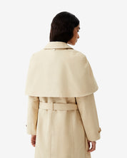 Womens Keltie Trench Coat Gravel