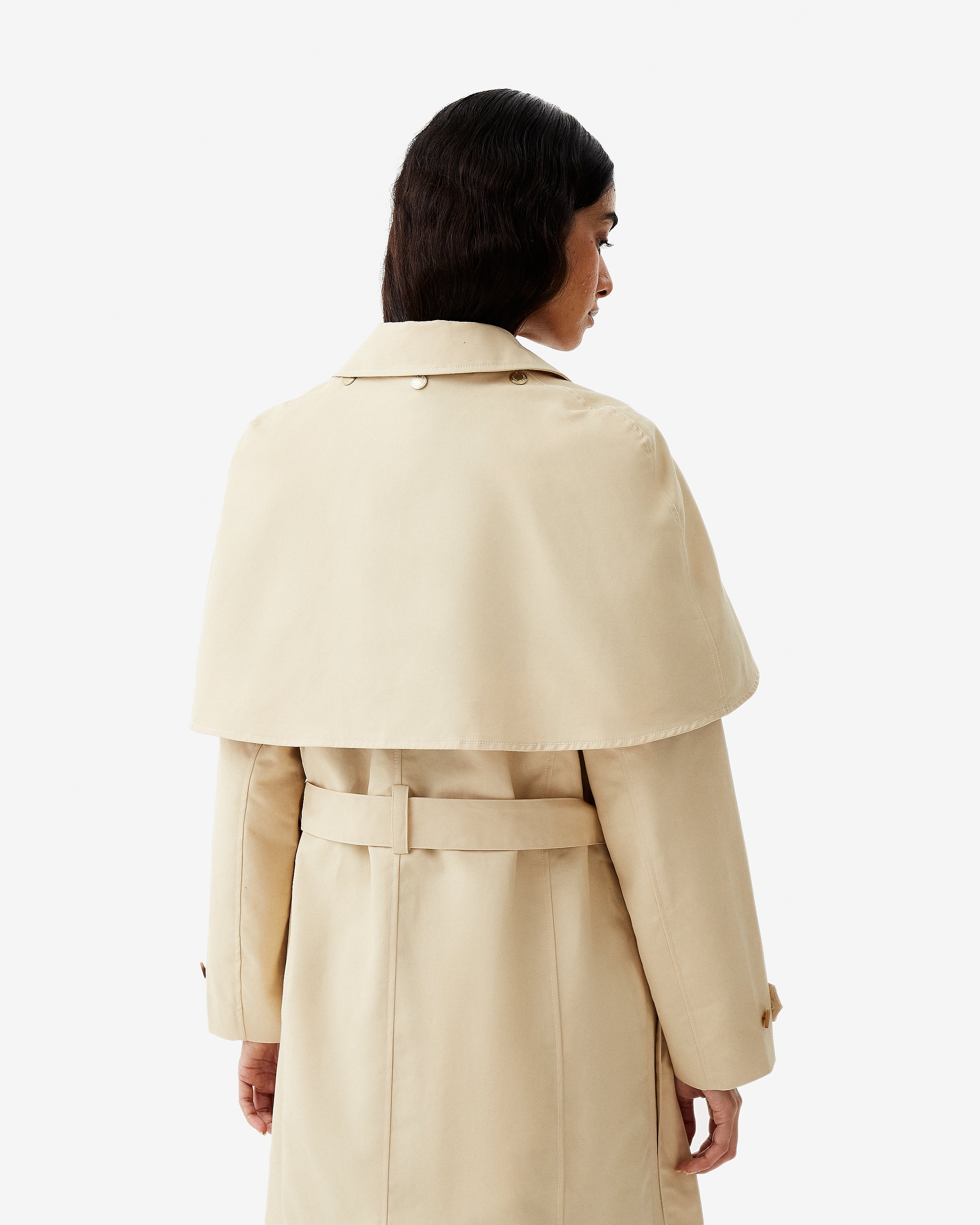 Womens Keltie Trench Coat Gravel