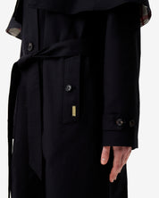 Womens Keltie Trench Coat Black