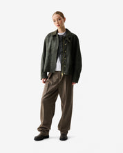 Leith Oversized Waxed Jacket Kambaba