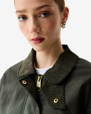 Leith Oversized Waxed Jacket Kambaba