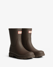 Unisex Downpour Short Boot Chocolate Brown