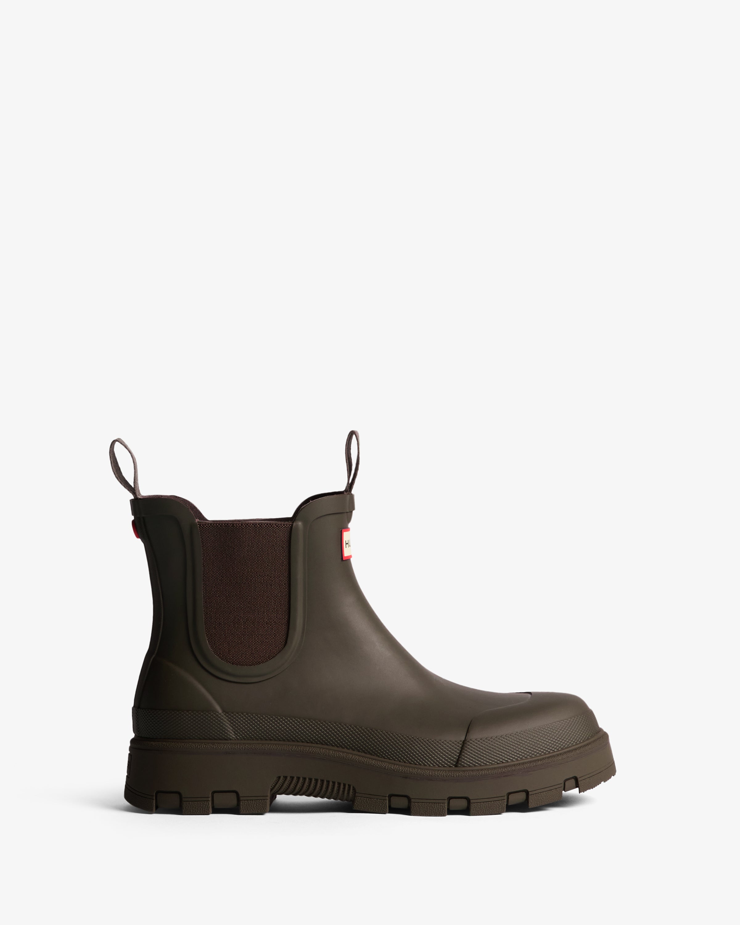 Hunter Boots Unisex Elements Elastic Chelsea Boots Chocolate Brown