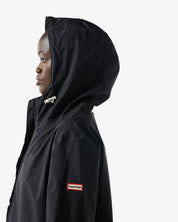 Unisex Packable Rain Jacket Black