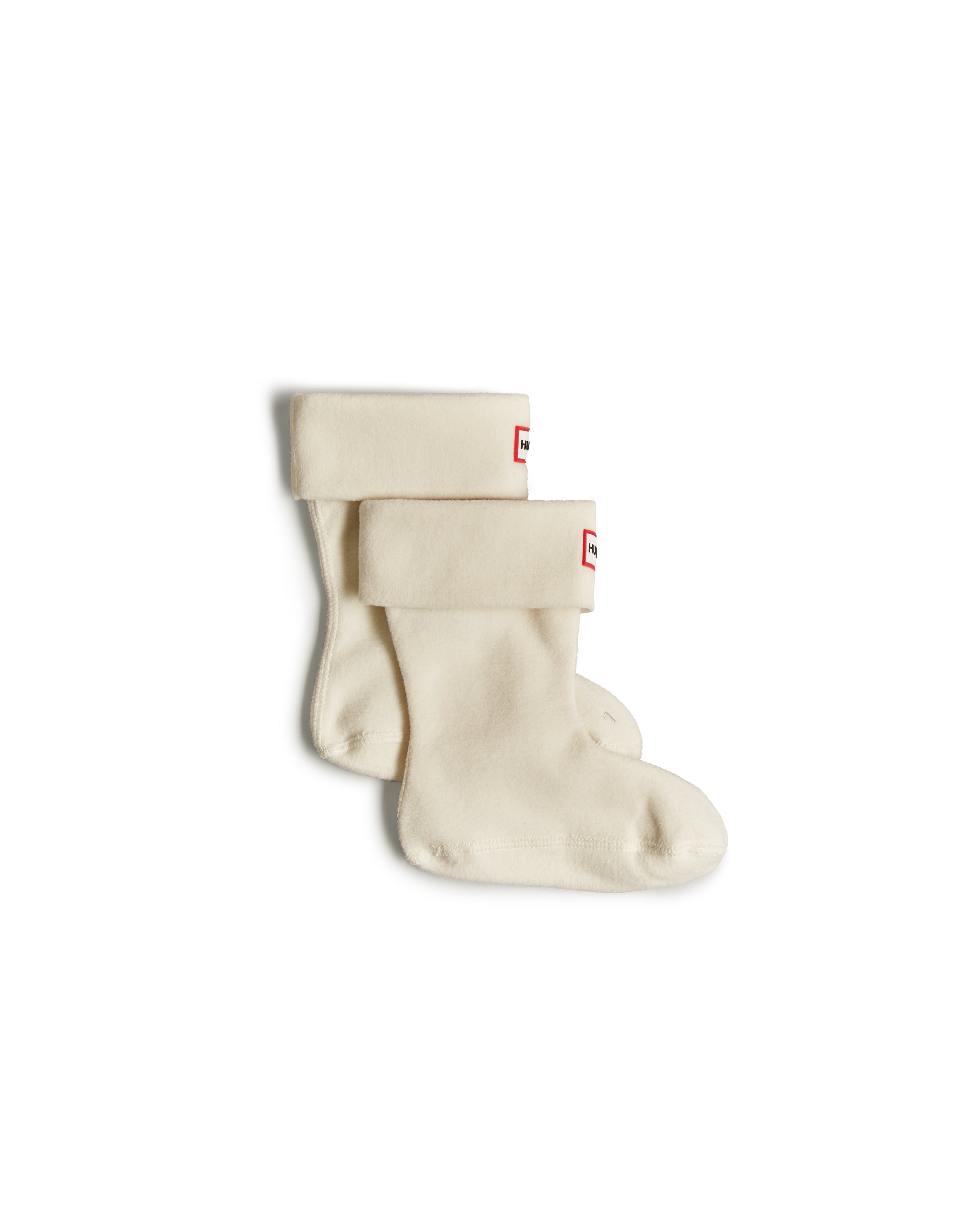 Kids Fleece Boot Sock White