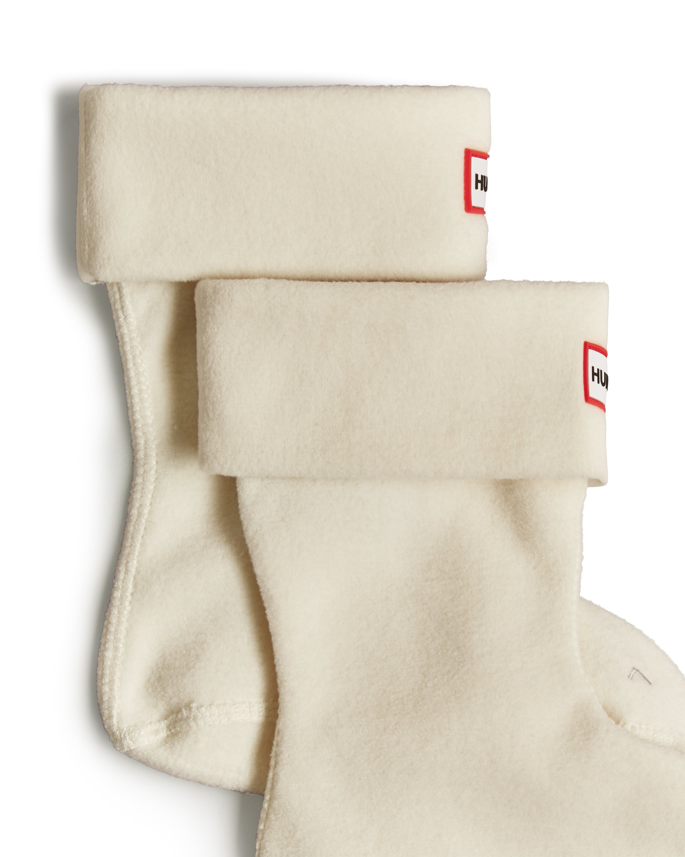 Kids Fleece Boot Sock White