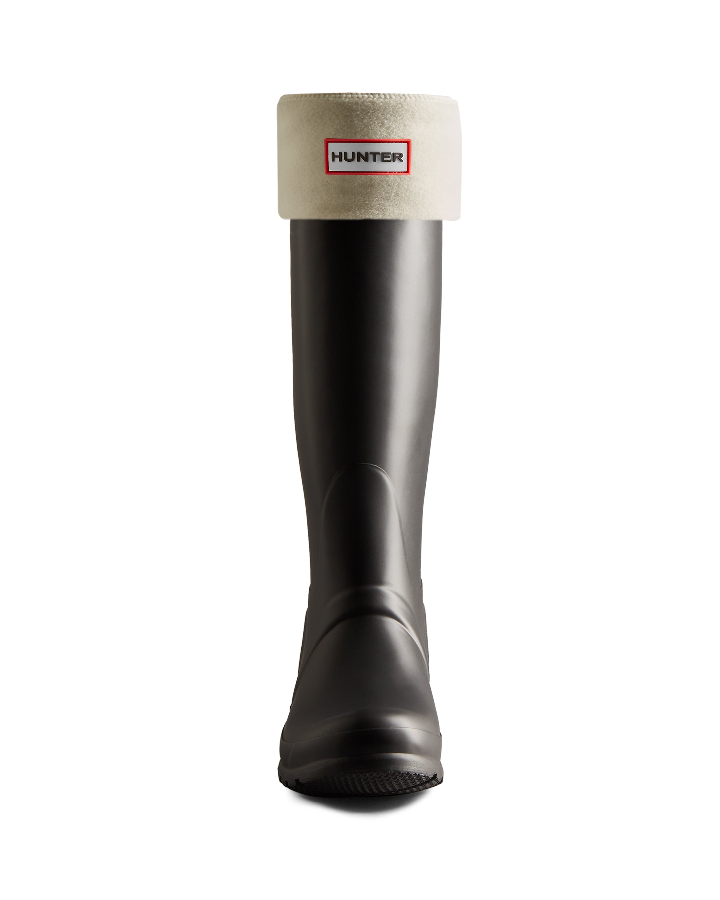Fleece Tall boot Sock White