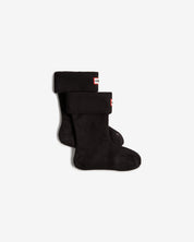 Kids Fleece Boot Sock Black
