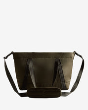 Nylon Midi Topclip Tote Bag Dark Olive