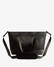 Nylon Midi Topclip Tote Bag Black