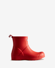 Women's Play Short Wellington Boots Logo Red