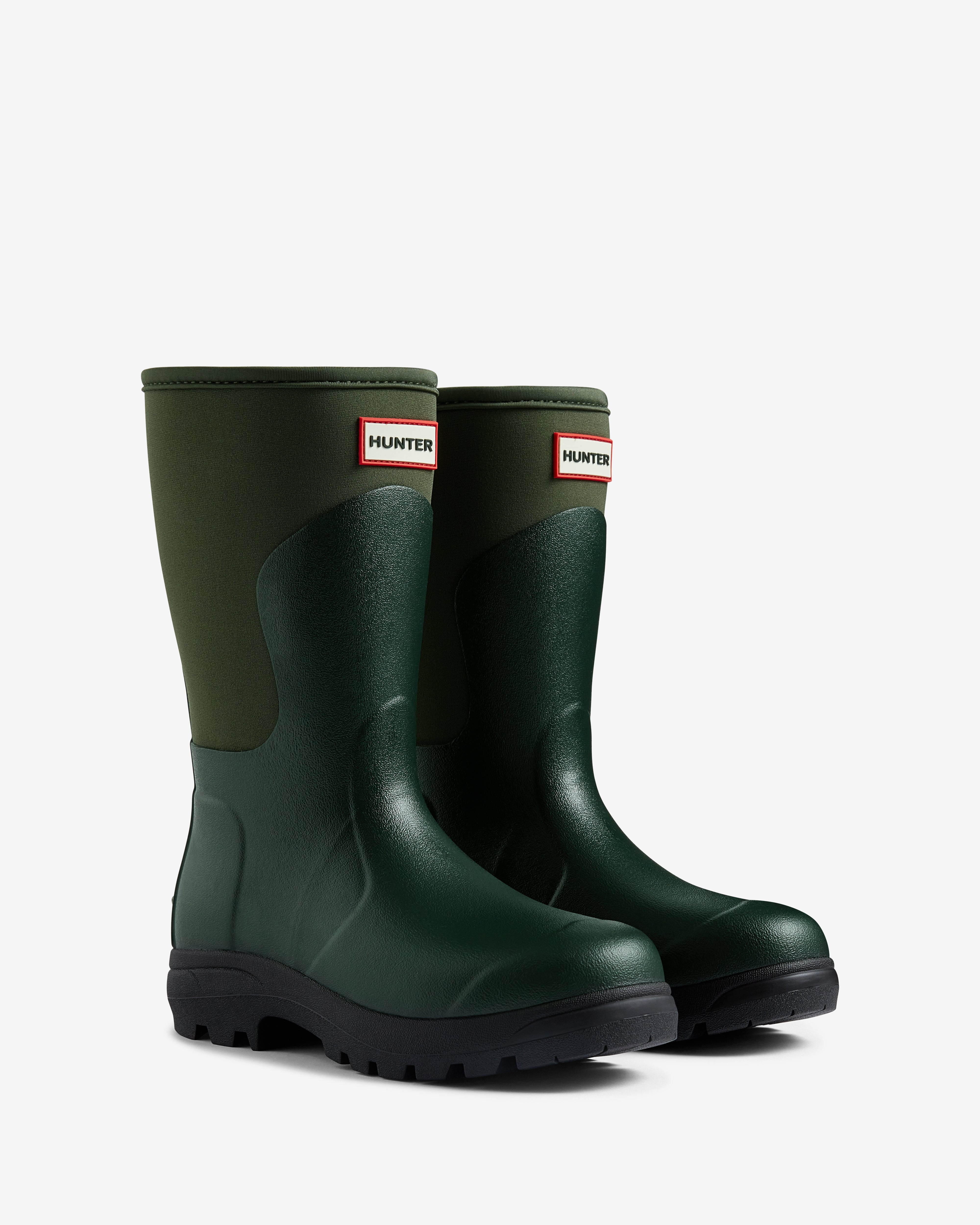 Unisex Balmoral Neoprene Short Boot Dark Olive Black