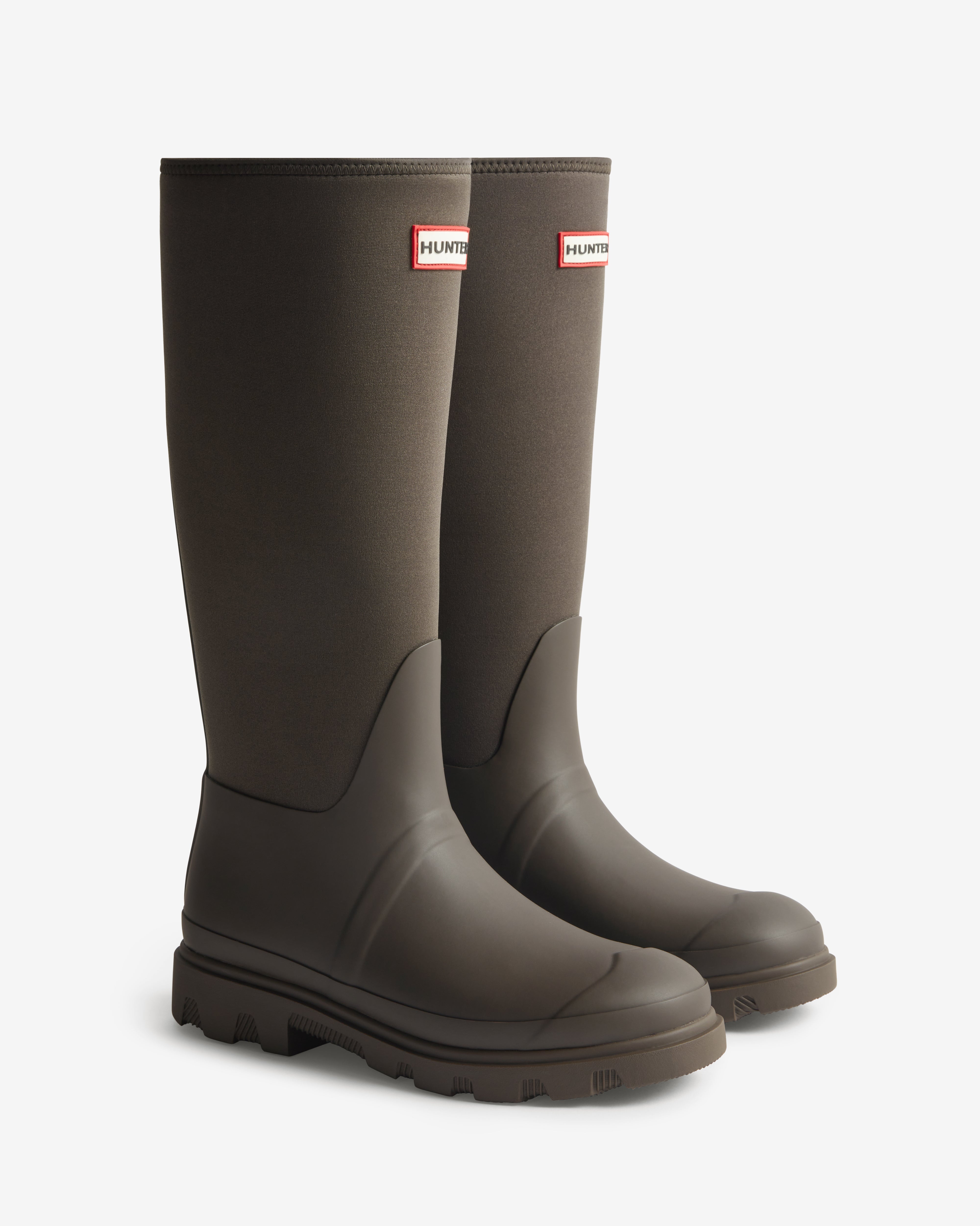 Unisex Downpour Neoprene Leg Tall Boot Chocolate Brown
