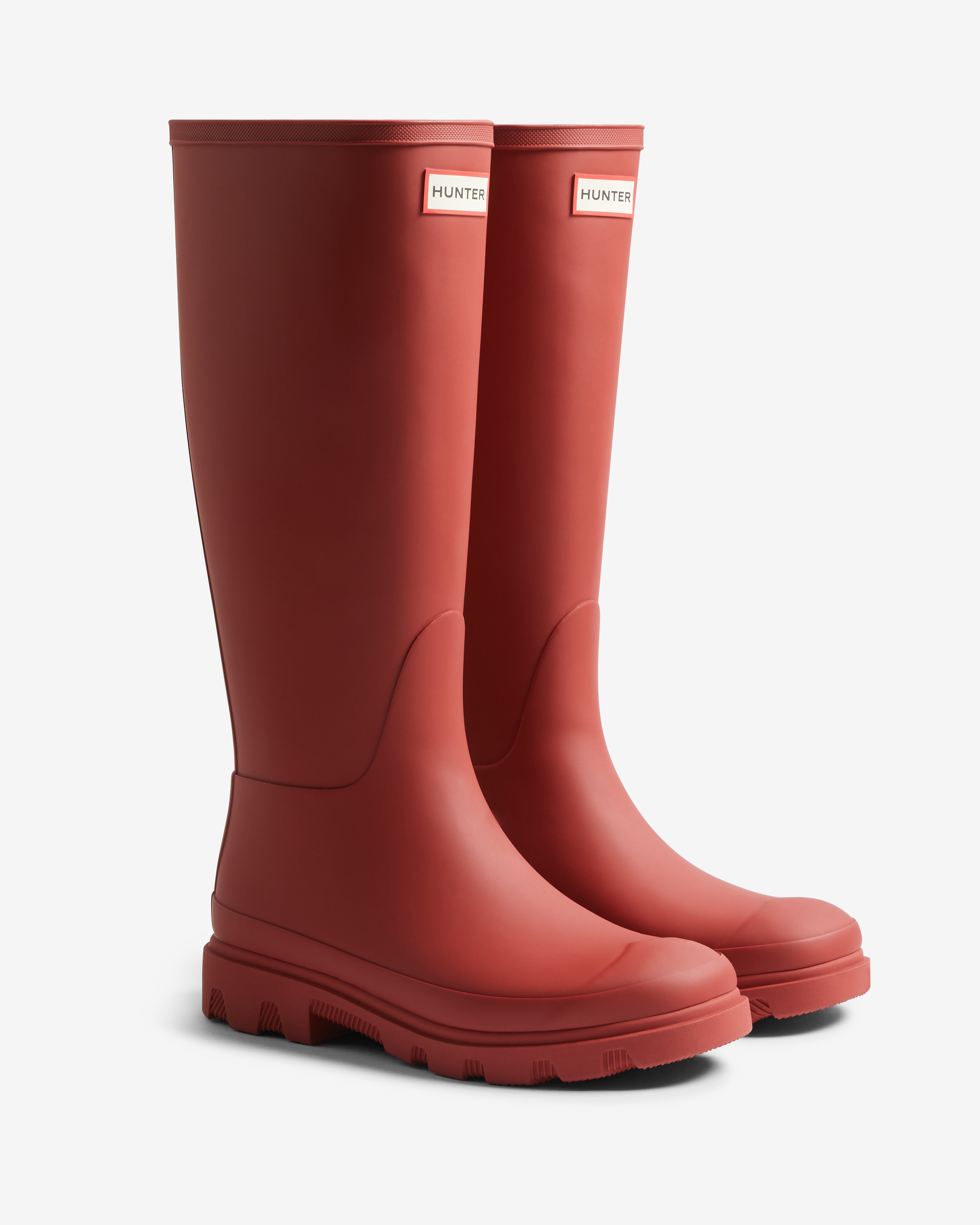 Hunter Boots Unisex Downpour Tall Boot Chocolate Brown