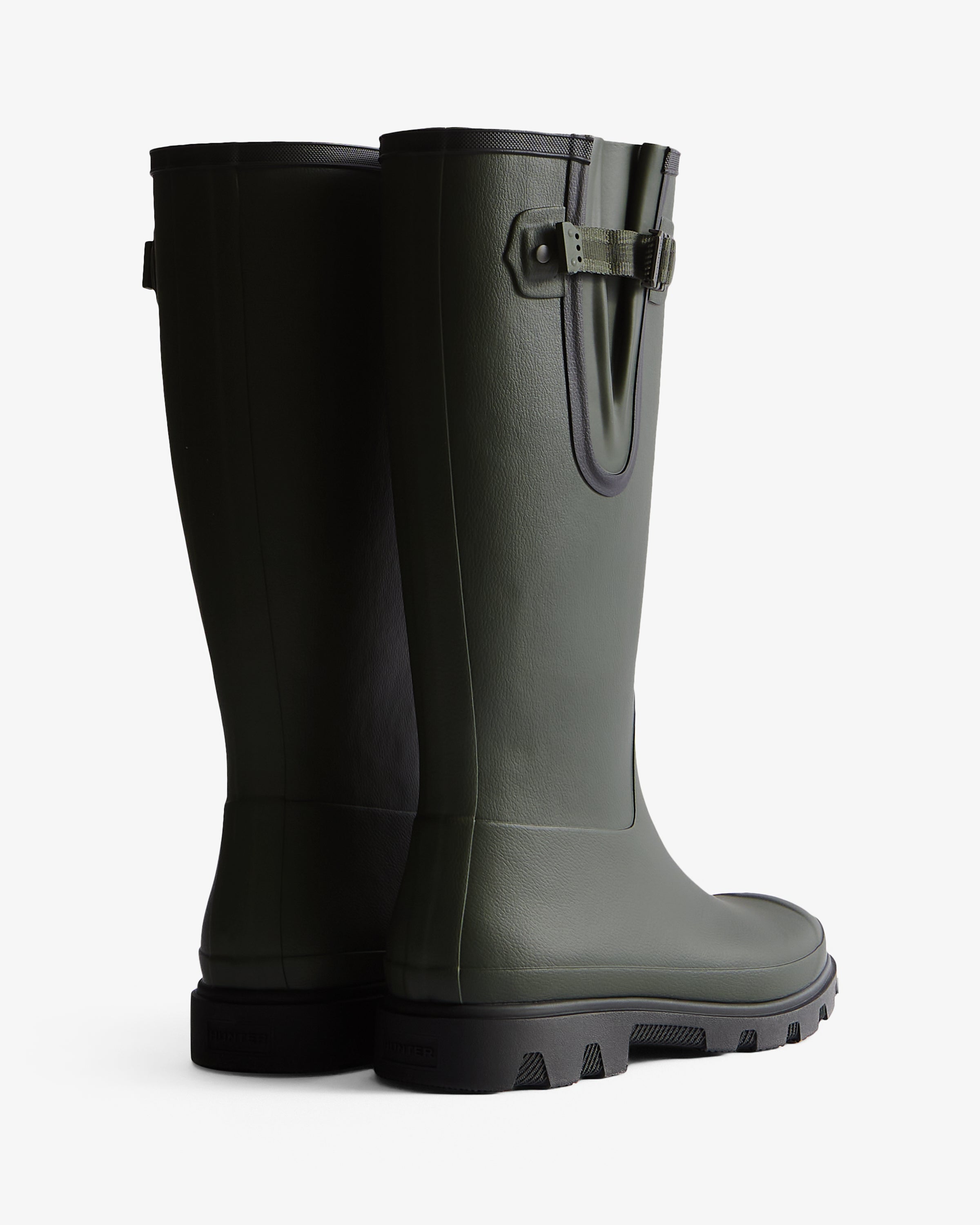 Downpour Tall Adjustable Boot Dark Olive Black